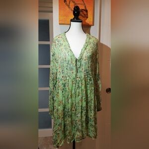 Zara Mint Green Floral Dress